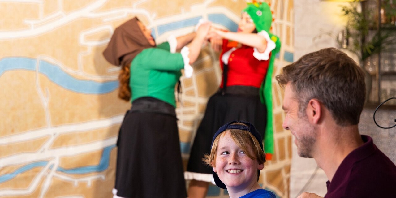 Father and Son at a show