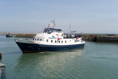 boat in the water at howth harbour